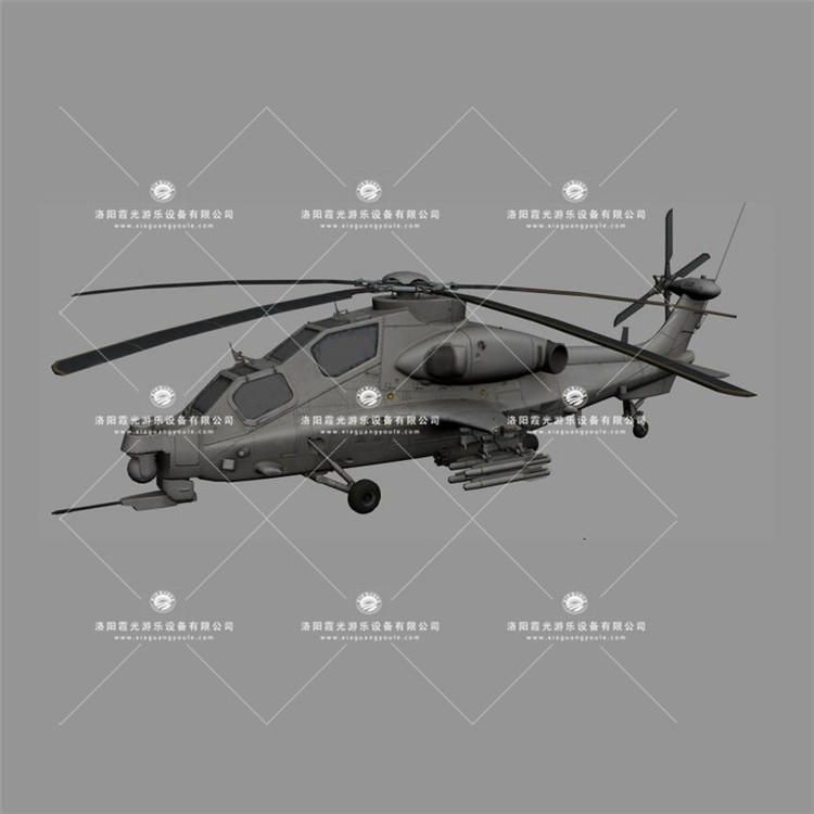 张家口武装直升机3D模型